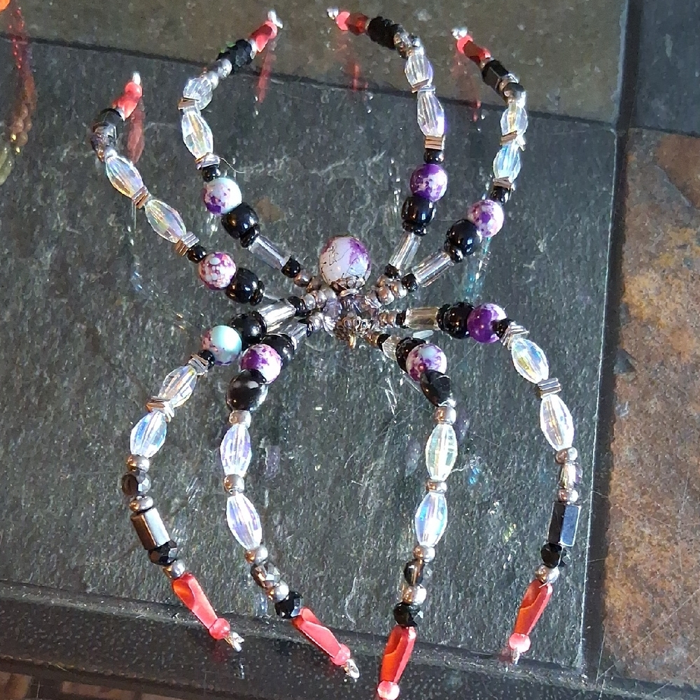 BEADED SPIDER SUNCATCHER